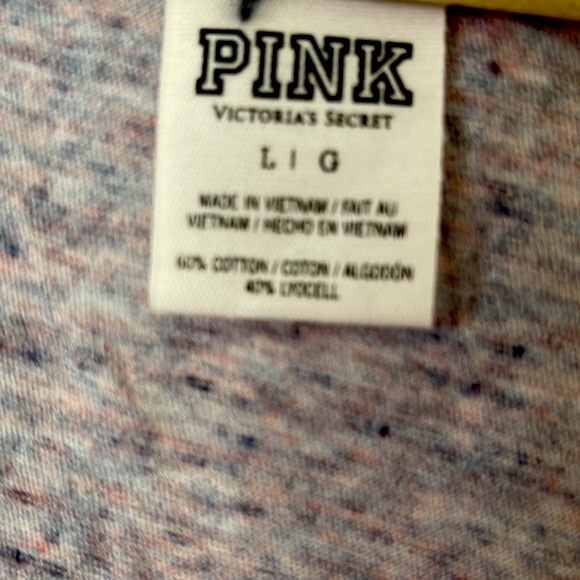 VS PINK | Women’s Gray Crop Top Size Large - Picture 4 of 5